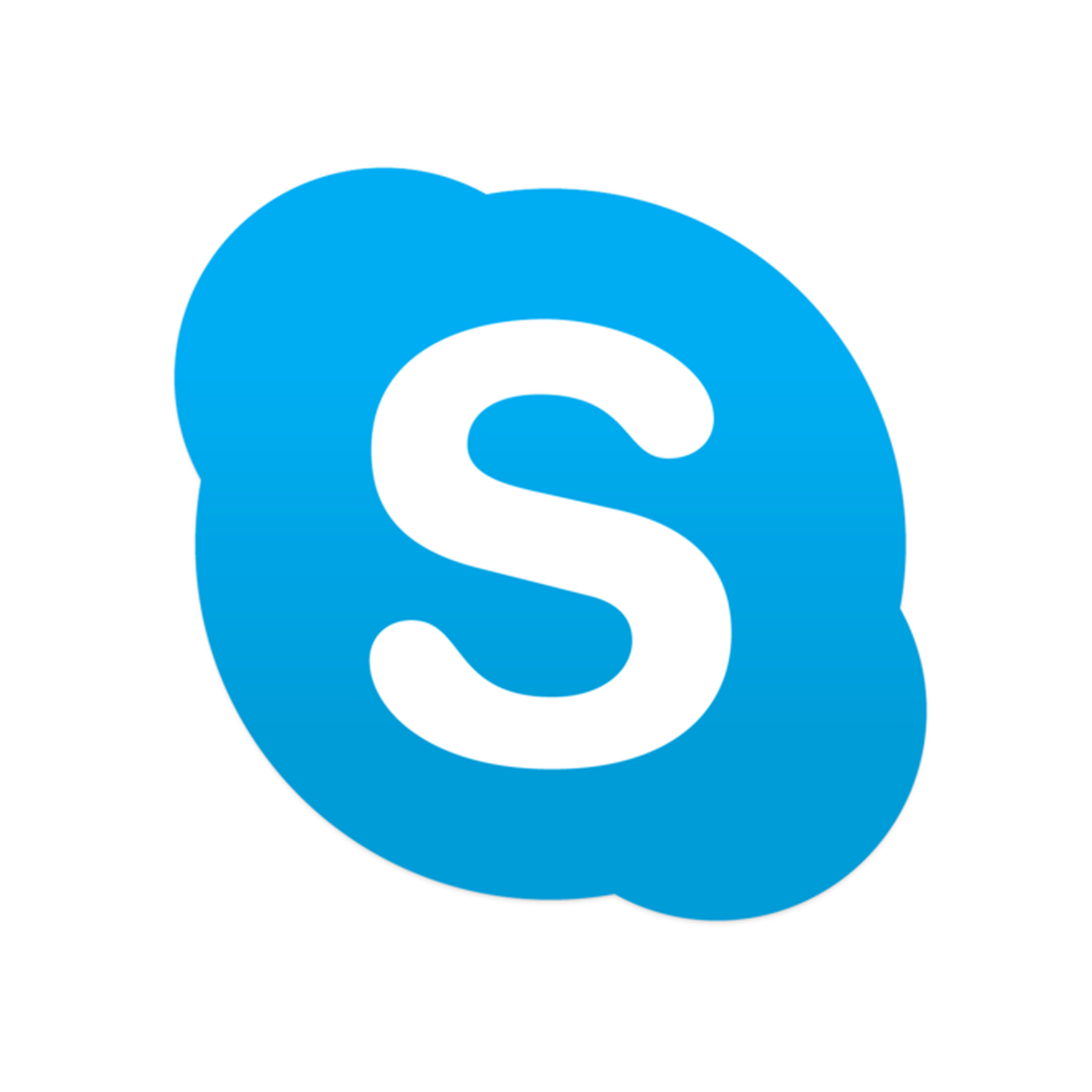 skype logo drawing